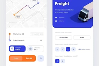 develop logistics app, truck app, delivery app, cargo app, truck booking app