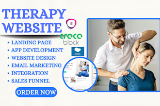build develop therapy website mental health care wellness dental medical website