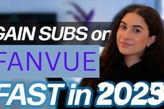 organic fanvue promotion hit rich fanvue subs, ai fanvue promotion, gain revenue