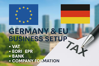 register your germany company, vat, eori, epr, and business bank