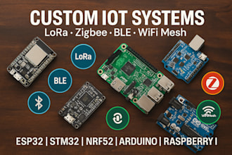 do esp32 stm32 nrf52 arduino raspberry pi for lora ble wifi mesh zigbee projects