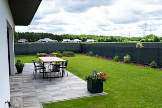 do backyard landscape, design pool, site plan,  garden, 3d realistic architect