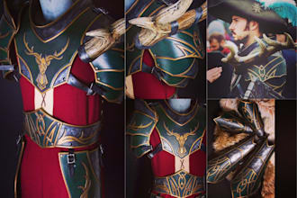wearable custom 3d cosplay model leather knight armor papakura 3d cosplay props