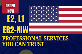 write immigration business plan for eb2 niw, e2, l1 visa USA