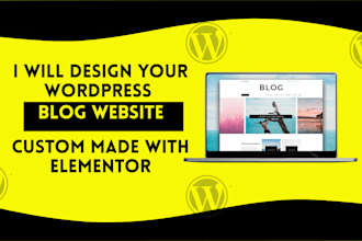 create a responsive and SEO optimized wordpress blog website with element
