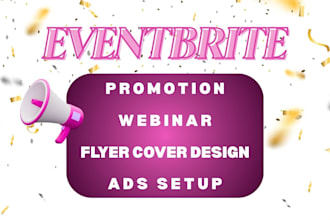 eventbrite promotion ticket sales, event website promotion cover flyer design