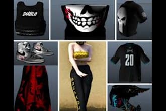 custom clothes for fivem freeroam, gang and glife servers