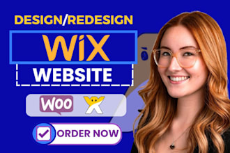 design or redesign wix website, develop wix landing page, wix studio website