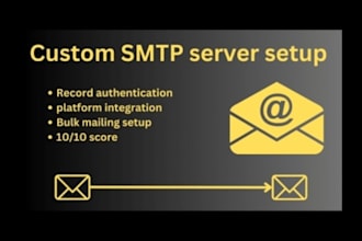 build your own SMTP mail server for bulk email sending