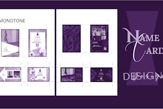 simple namecard design by canva