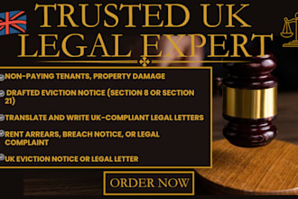 translate and draft UK legal letters and landlord eviction notices in 24hours