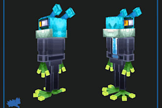 color minecraft 3d models