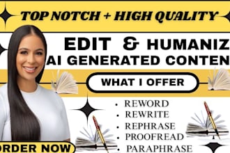 manually edit paraphrase proofread rewrite rephrase reword your content