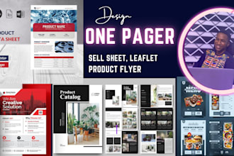 design sell sheet, product catalog, brochure, flyers, price list, sales sheet
