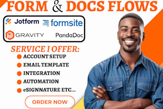 create formsite pandadoc gravity jotform survey google form  automation workflow