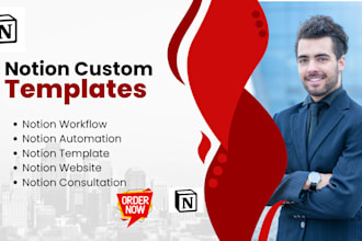 build custom notion templates, notion CRM, notion client portal, notion training