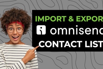 clean contact list, import and export list error free on omnisend