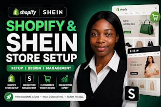 do shein shop setup, product listing, order fulfillment and dropshipping store