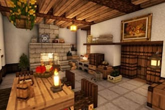 build and decorate custom minecraft interior and exterior designs for your world