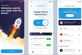 build VPN app admob app with admin panel using wireguard, openvpn, flutter app