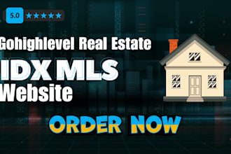 gohighlevel real estate idx website, sales funnel, landing page, workflow crm