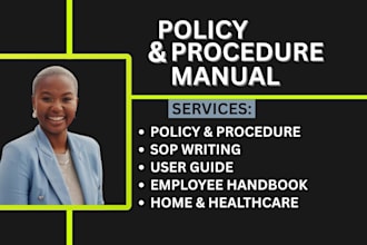 write homecare policies and procedure manual ndis employee handbook