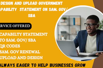 design government capability statement, upload capability statement on sam gov