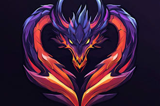 design medieval fantasy game, rpg, mmo game logo