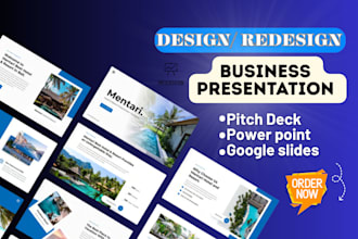 do stunning power point presentation design,pitch deck, canva and keynote slide