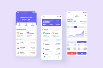 build crypto wallet app, finetch app, trading app, nfc bot app, web app, mac app