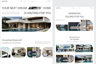 design a professional real estate website with property listings, idx and mls