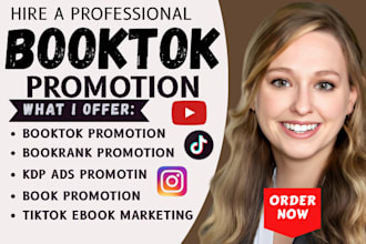 do booktok, bookrank, and KDP ads promotion for your tiktok ebook marketing