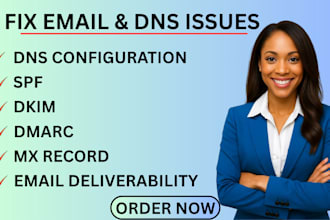 fix dmarc dkim spf dns for better email deliverability and remove ip blacklists