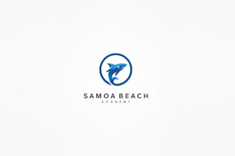 design samoa beach academy logo