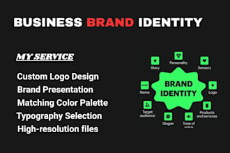 design your business brand identity logo color palette typography brand book