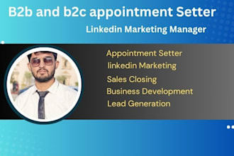 be your b2b and b2c appointment setter