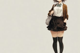 draw vtuber character, anime and game fanart, oc