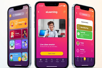 build elearning app, education app, quiz app online course generator app, ai app