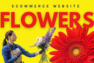 marketing optimized flowers website, florist website, flower ecommerce website