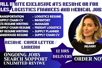 write a job winning supply chain, logistics, and procurement resume