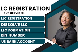 do llc company registration, us bank account, dissolve or amend llc, ein number