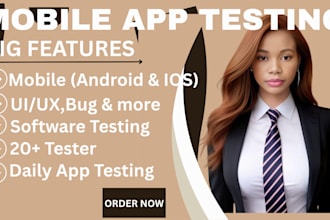 test your mobile app on android, ios for bugs and usability