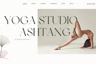 design yoga website yoga instructor website, mindfulness, meditation website