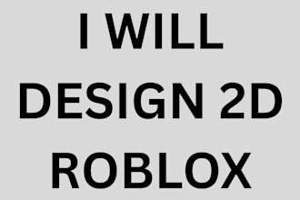 design 2d roblox clothing for you with high quality details