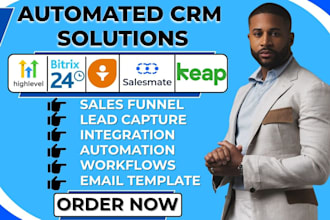 gohighlevel automation salesmate bitrix24 workflow freshsales keap integration