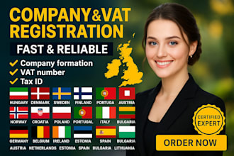 expert vat registration and  company setup in germany, france, spain and hungary