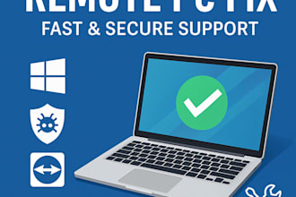 provide remote tech support for your PC or laptop windows
