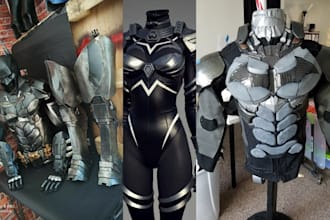 3d cosplay creation wearable armor helmet prop fabric 3d mask design 3d printing