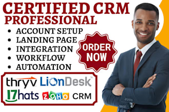 setup thryv liondesk integration 17hats honeybook dubsado zoho crm automation va