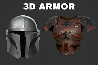 sculpt 3d helment 3d weapon wearable cosplay 3d printable props for 3d printing